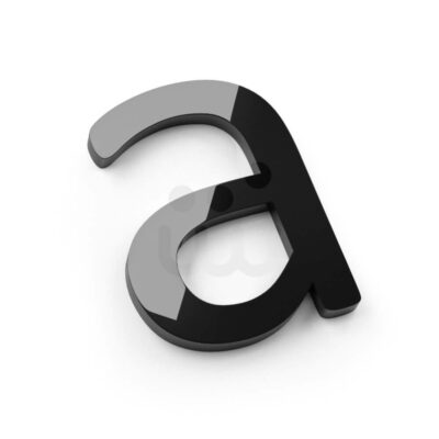 Letras corpóreas de metacrilato negro