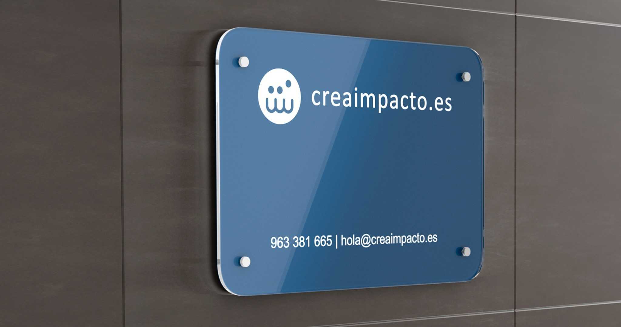 Placas de metacrilato corporativas