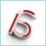 Letras madera natural - Sistema de anclaje - Doble cara